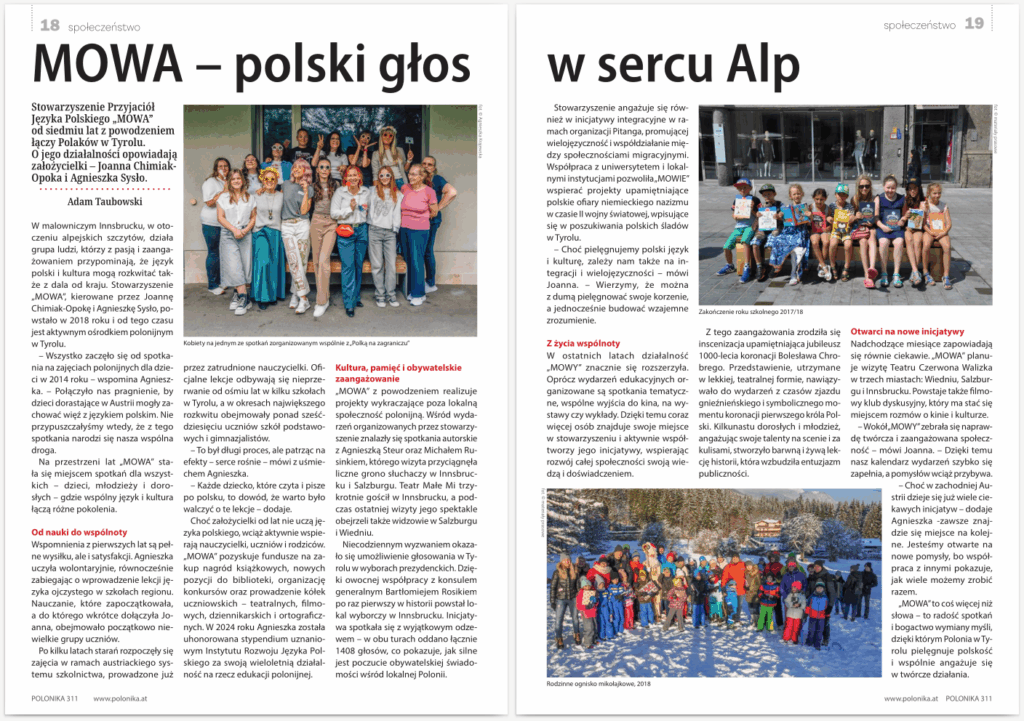 MOWA – polski głos w sercu Alp